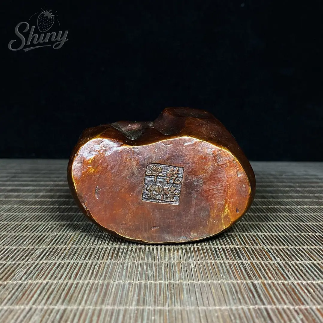 Ancient Chinese Copper Gilt Sakyamuni Buddha Statue High Mountains and Flowing WaterBackflow Incense Burner Estatuas Religiosas