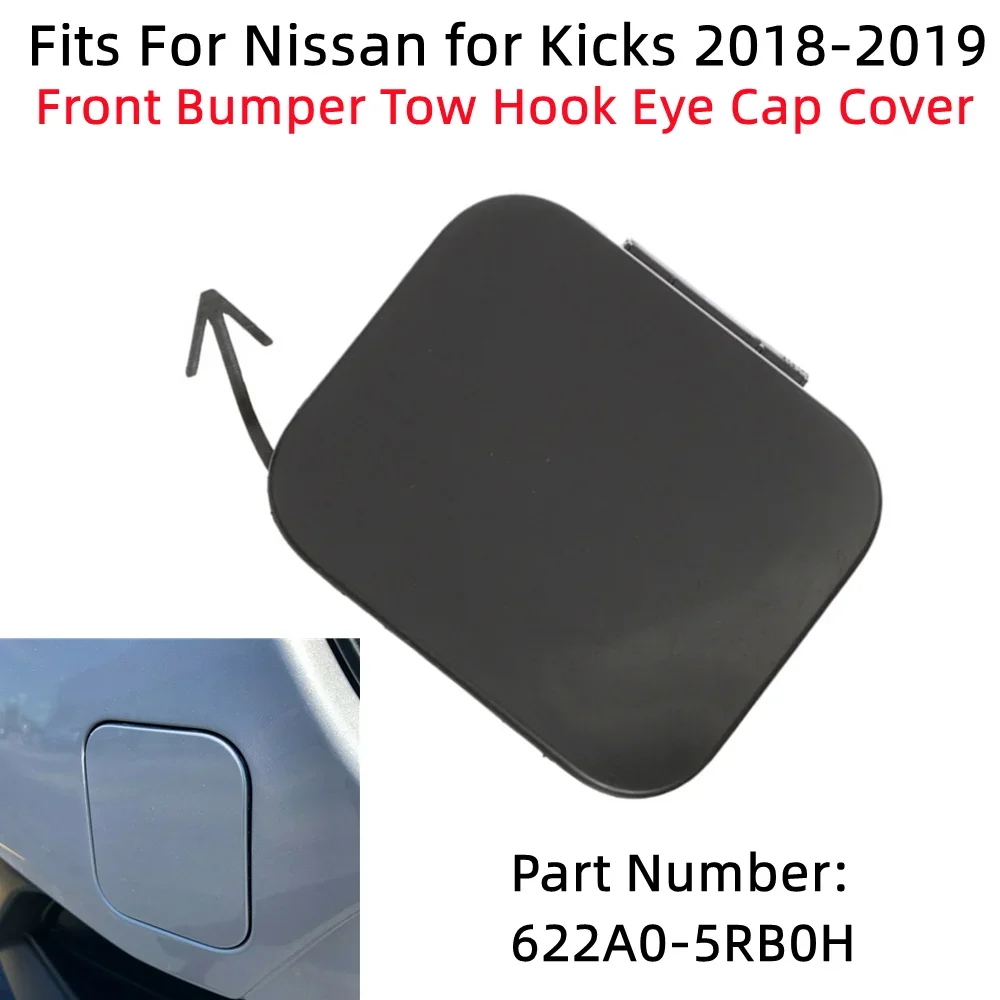 

Car Front Bumper Tow Hook Eye Cap Cover For Nissan Kicks 18-19 622A0-5RB0H Front Bumper Trailer Cover Auto Parts Exterior Parts