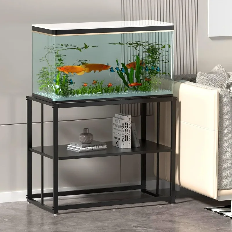 Fish Tank Stand Metal Aquarium Stand 40 Gallon Aquarium Turtle Tank 36.5