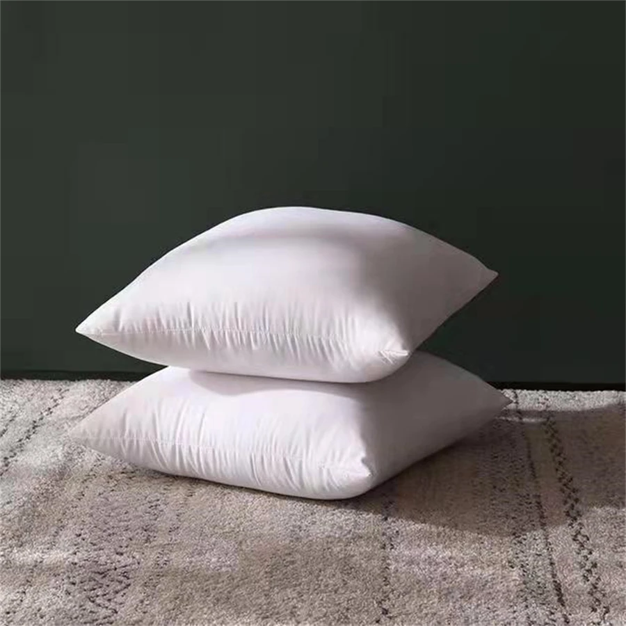 Classic 45x45cm Solid Color Cushion Core Soft Head Pillow Inner PP Cotton Filling Health Care Customizable Funny Pillow Insert