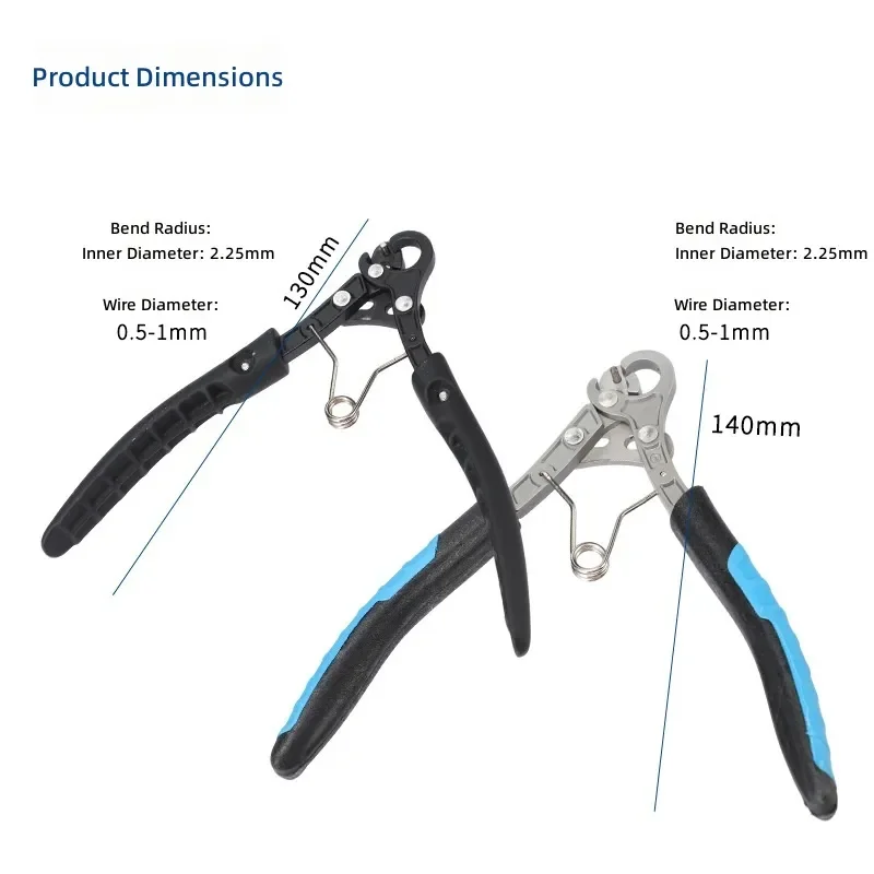 9 Needle Rolling Pliers Round Nose Wire Winding Tool for Gold Silver Copper C Ring Jewelry Making Handmade DIY Accessories