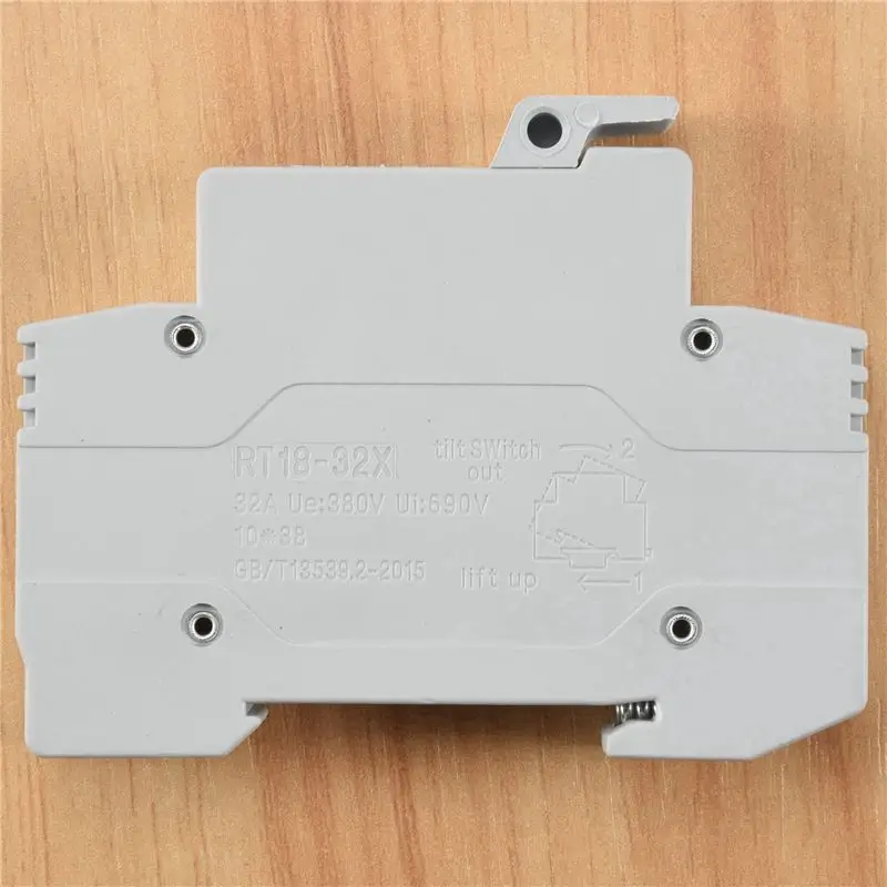 THIVN-3X RT18-32X AC 380V 32A 1 Pole 10X38mm DIN Rail Mount Fuse Holder Base