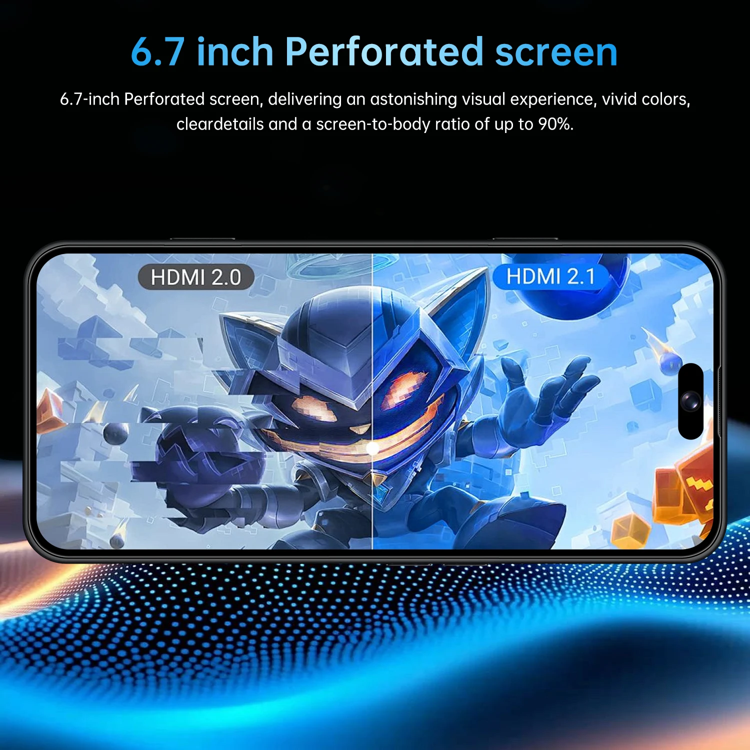IVMI Global 17 Pro Max Smartphone Android 3GB+16GB 6.7 Inch Dual SIM 4G Network 5+13MP Fingerprint Face ID Mobile Phones