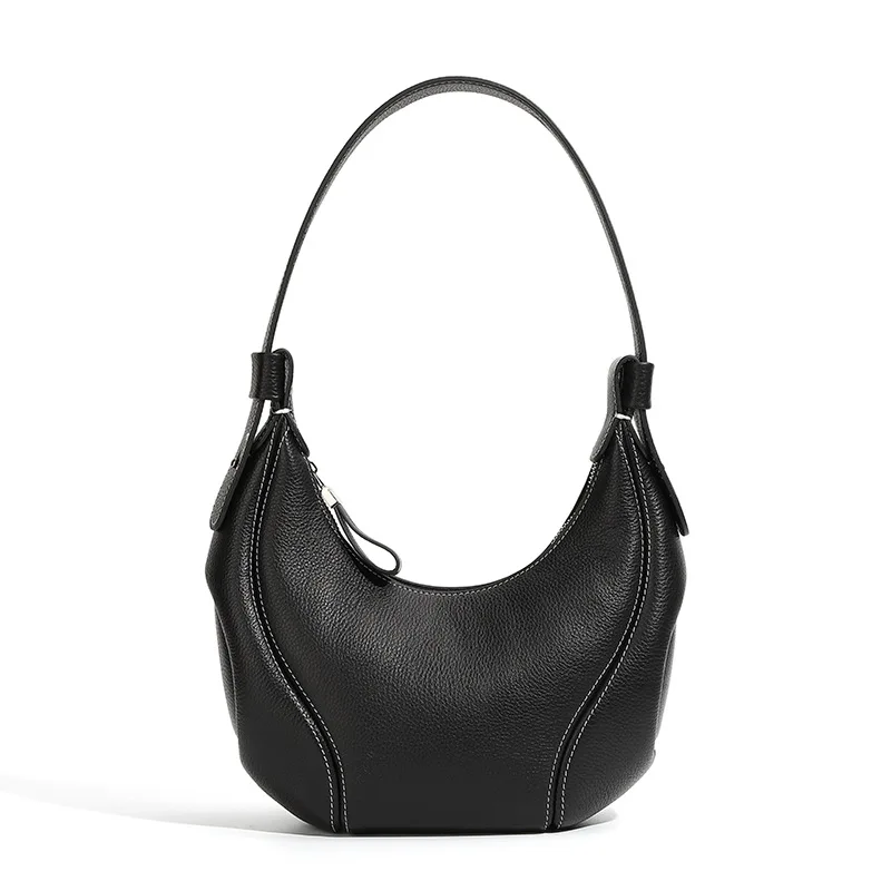 

Soft Leather Dumpling Bag Leather Bag Soft Leather Large Capacity Minimalist Crossbody Bag Women Female Luxury Fashion