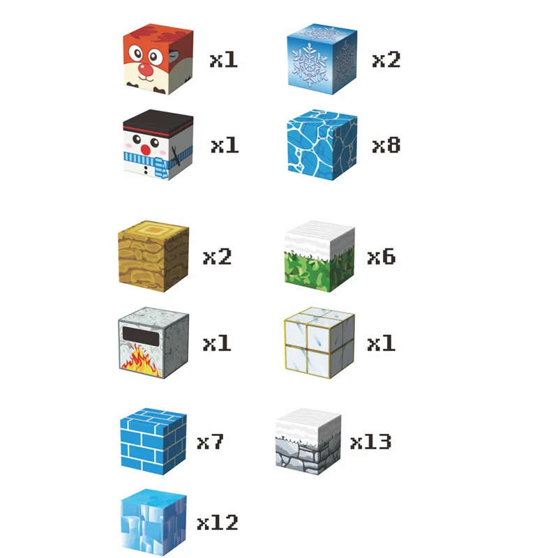 Magnetisch kinderspeelgoed in de ijs- en sneeuwwereld. Denken en praktische vaardigheden oefenen. Cadeaus voor kinderen.