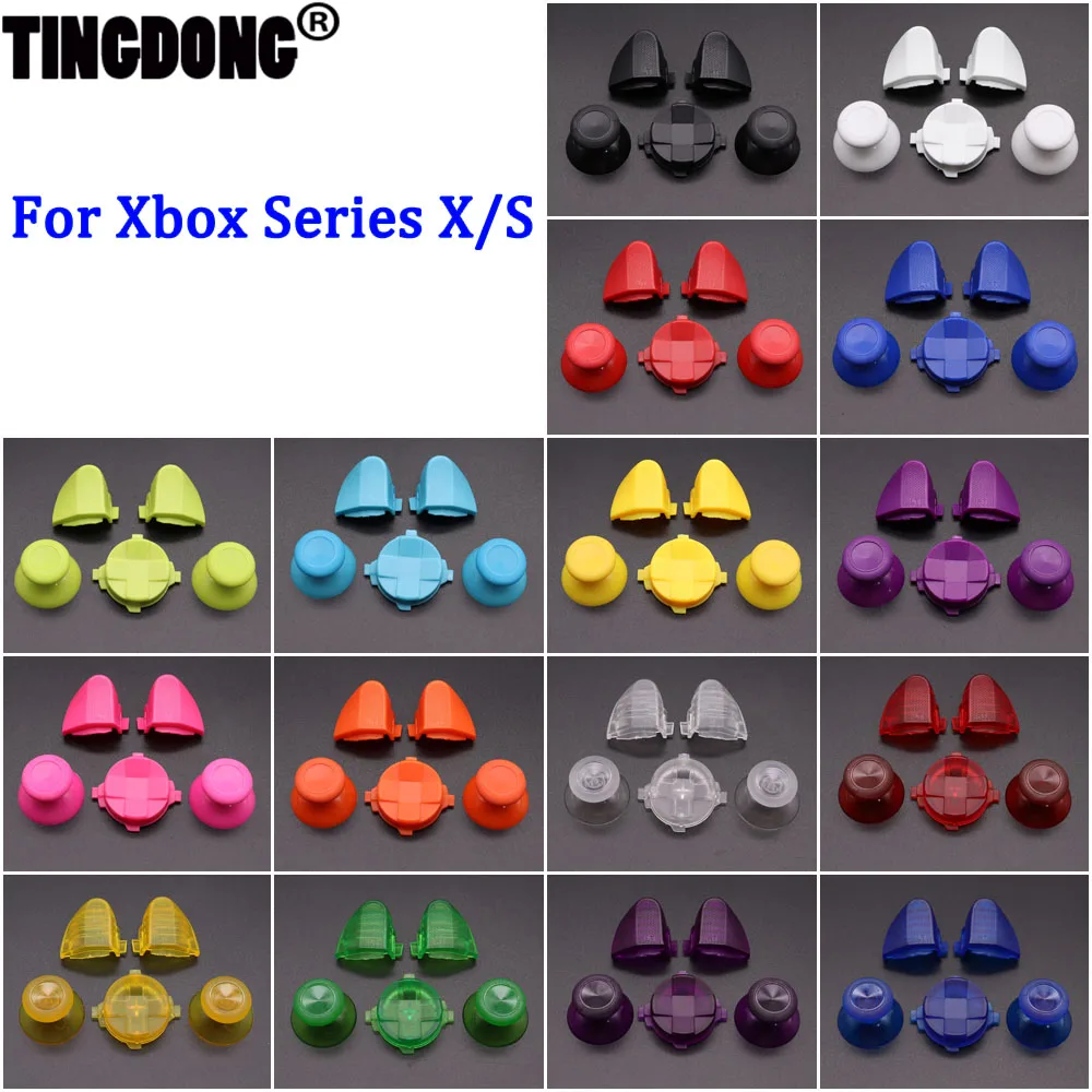 1 Set For Xbox Series X S Controller buttons kit LT RT LB RB Bumper Trigger Buttons With Cross Dpad D-pad Buttons Accessories