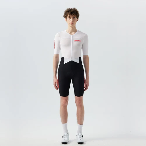 Traje SPEXCEL 2025 Pinnacle RACE aerodinámico, traje de ciclismo de manga corta de verano, nueva tela tejida súper ligera con almohadilla italiana