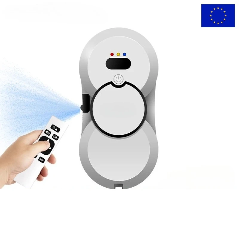 Robot Window Cleaner Liectroux HCR-10,Water Spraying,Ultrathin Window Cleaning Robot Vacuum,Electric Glass Wiper,Floor Mop Robot