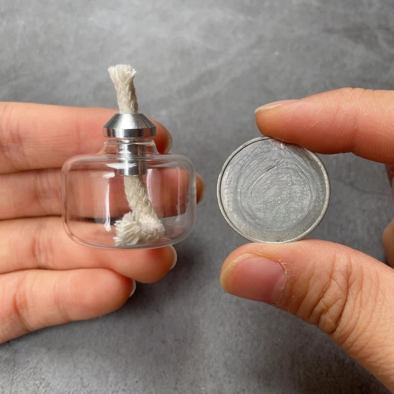 Small Mini Alcohol Lamp Glass Burner for Aromatherapy Fragrance As Candle Substitute Scientific Experiments Camping Tea Coffee