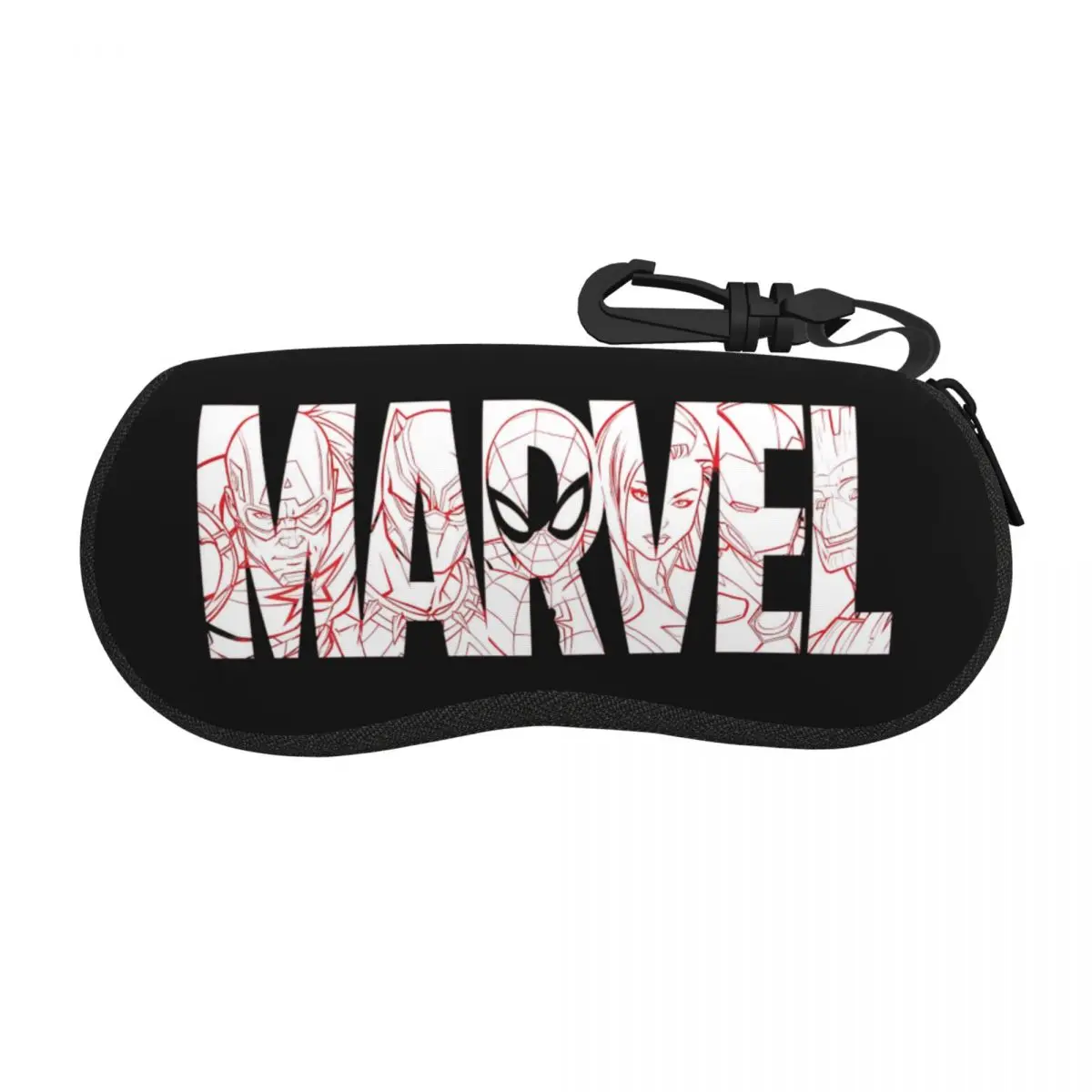 Marvel-Logo Spider-Man Glasses Case Unisex New Iron Man Cartoon Sunglasses Box Charming Sunglasses Box