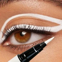 Eyeliner blanc mat, stylo liquide couché, crayon ver à soie, éclaircit les coins des yeux, Pigment Ultra-fin imperméable, fard à paupières Cosplay 3