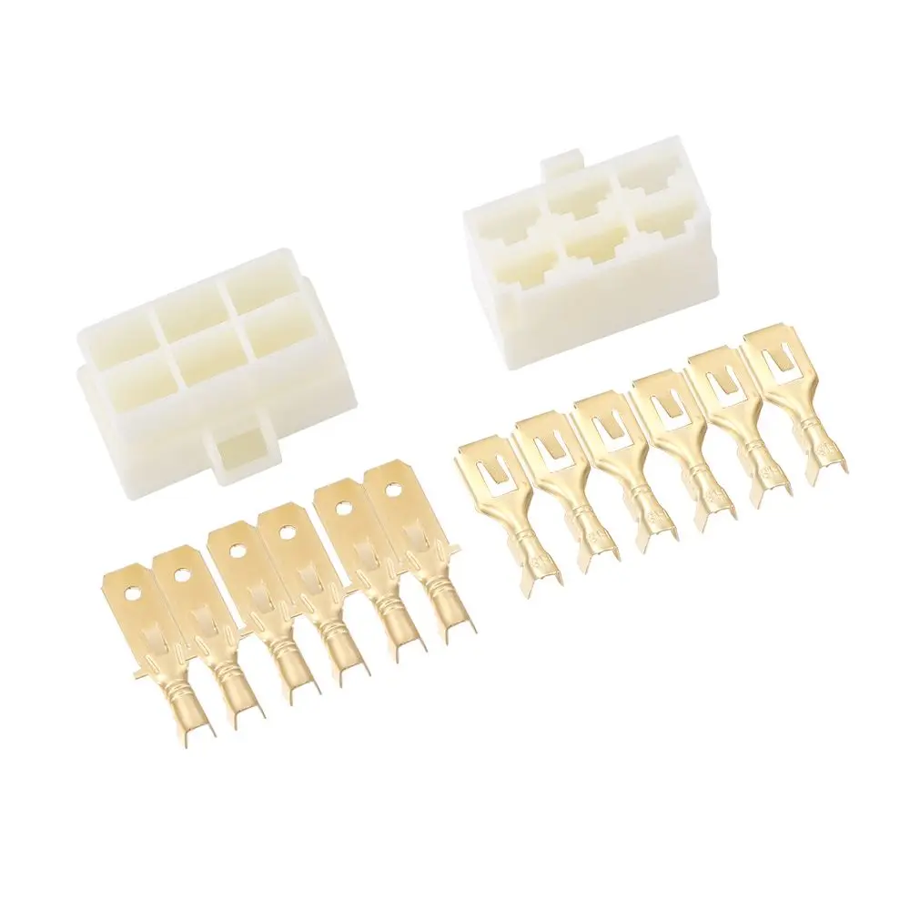 1 Set New Male Female  Motorcycle ebike 6.3mm  Automotive Electrical wire Terminal Plug Kits Car Connector