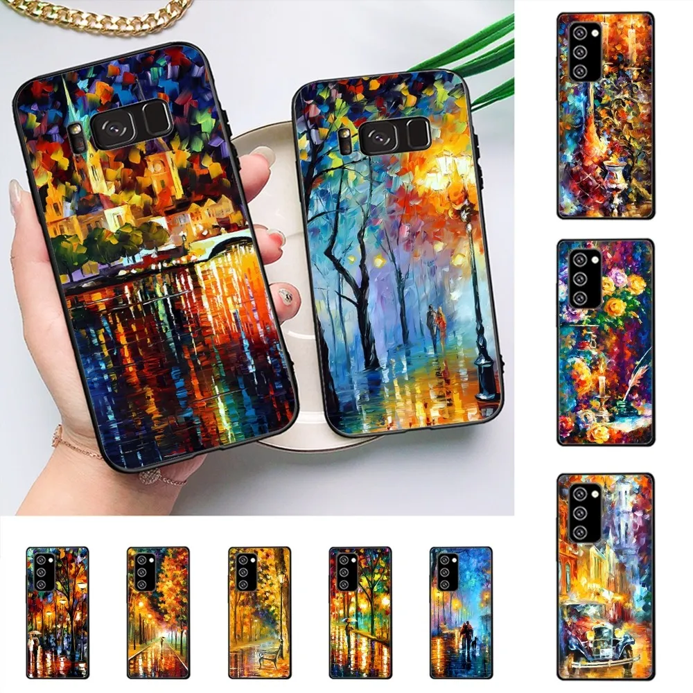 L-Leonid Oil A-Afremov Painting Phone Case For Samsung J 7 Plus 7core J7 Neo J6 Plus Prime J6 J4 J5 Mobile Cover