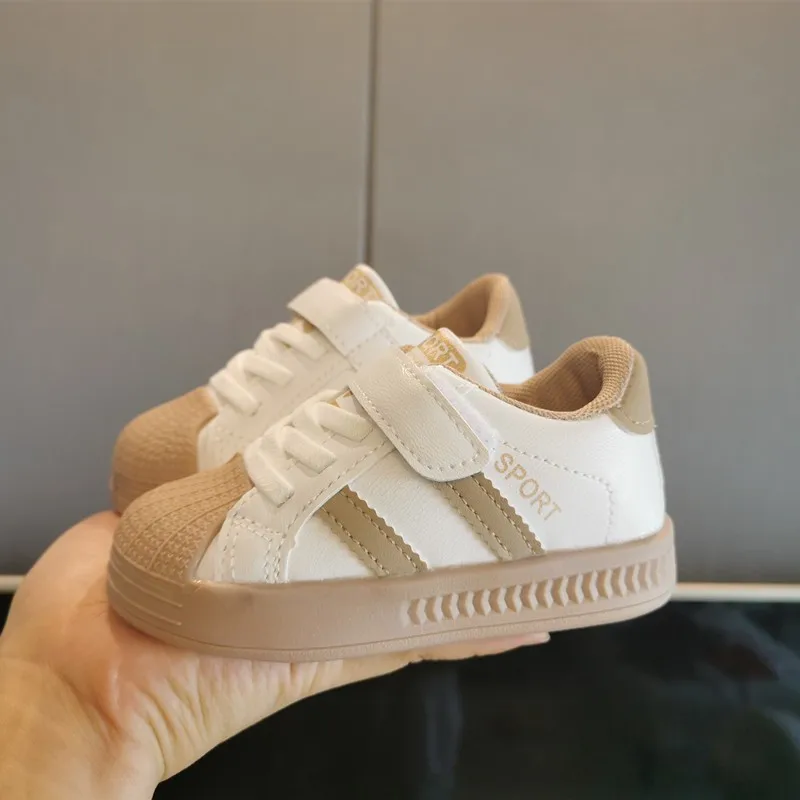 Zapatos informales para niños, zapatillas deportivas para niños, zapatillas de tenis transpirables, zapatos para bebés y niñas, zapatos planos blancos de moda de primavera para correr