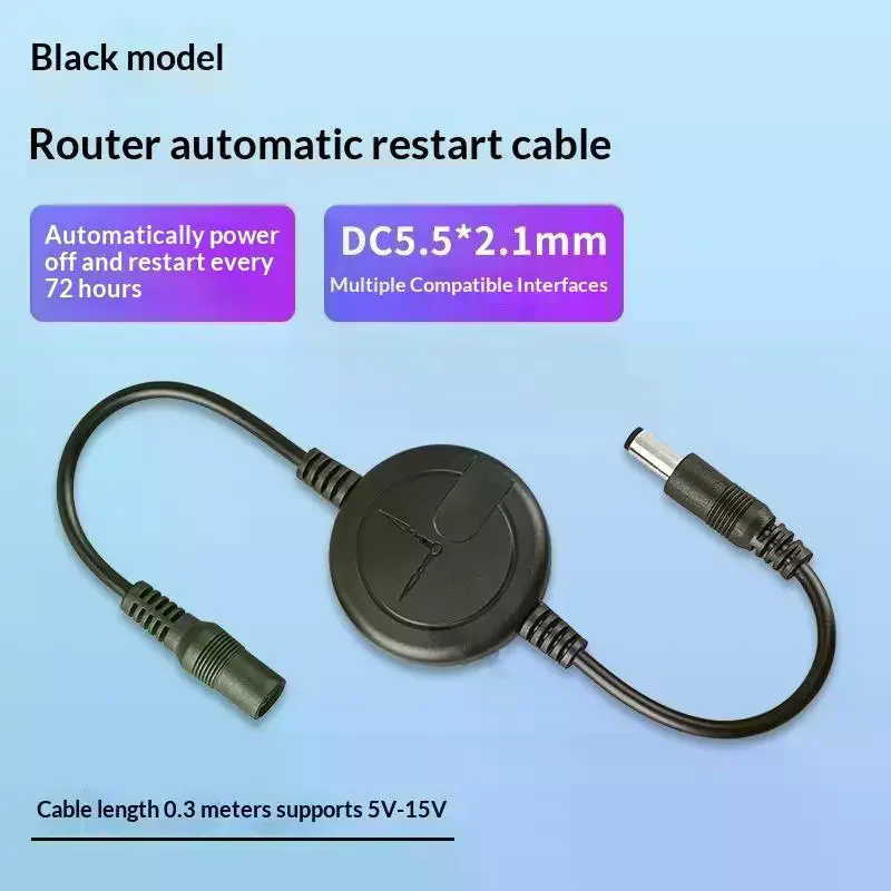 WiFi Router Reset Rebooter Automatic Restart Cable 72 Hours For WiFi Bridge/Cat/Router/Repeater Rebooter Off Reset Control Line