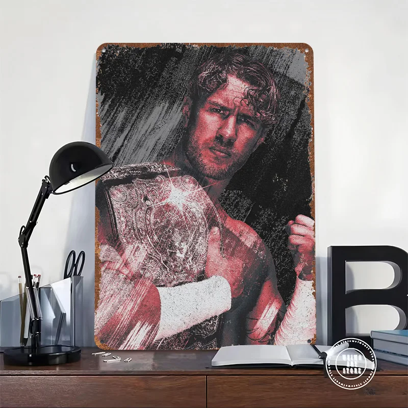 Will Ospreay International Printed Posters Customizable Wall Art Retro Vintage Metal Tin Signs for Home Room Custom Sign Garden