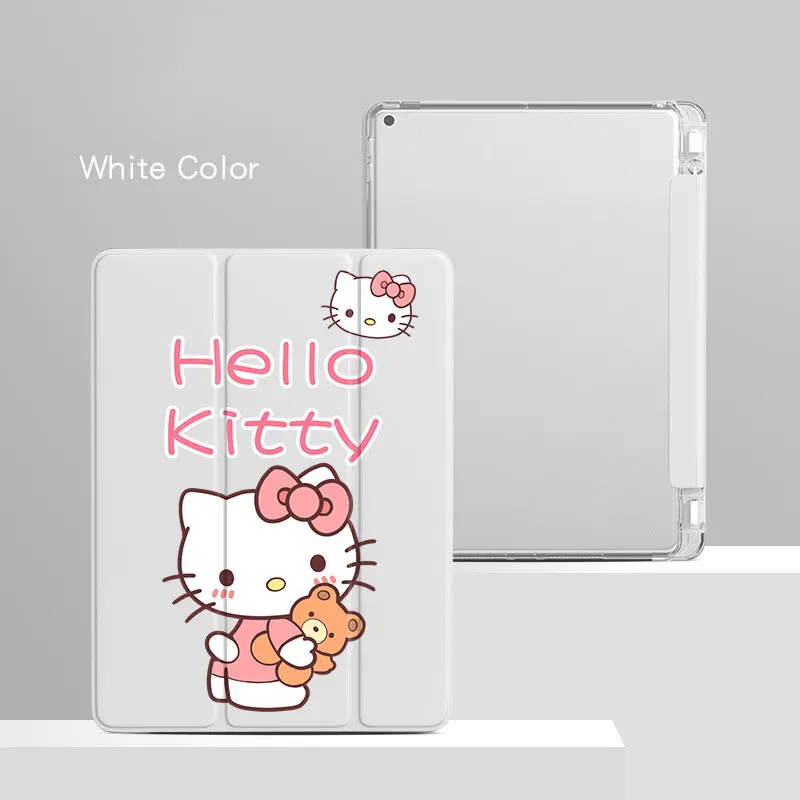 

Hello Kitty Ipad Case for Ipad 10th Generation Case IPad Pro 2024 11inch 9/7/8th 9.7inch Air4/5 Mini 6 Tablet Case with Pen Slot