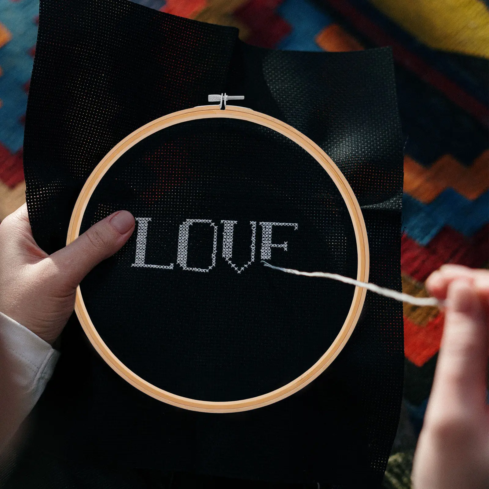 

Набор из 10 бамбуковых пялец для вышивания, 10 см, для вышивки крестом, гладкая тканевая основа, инструмент для рукоделия и декора