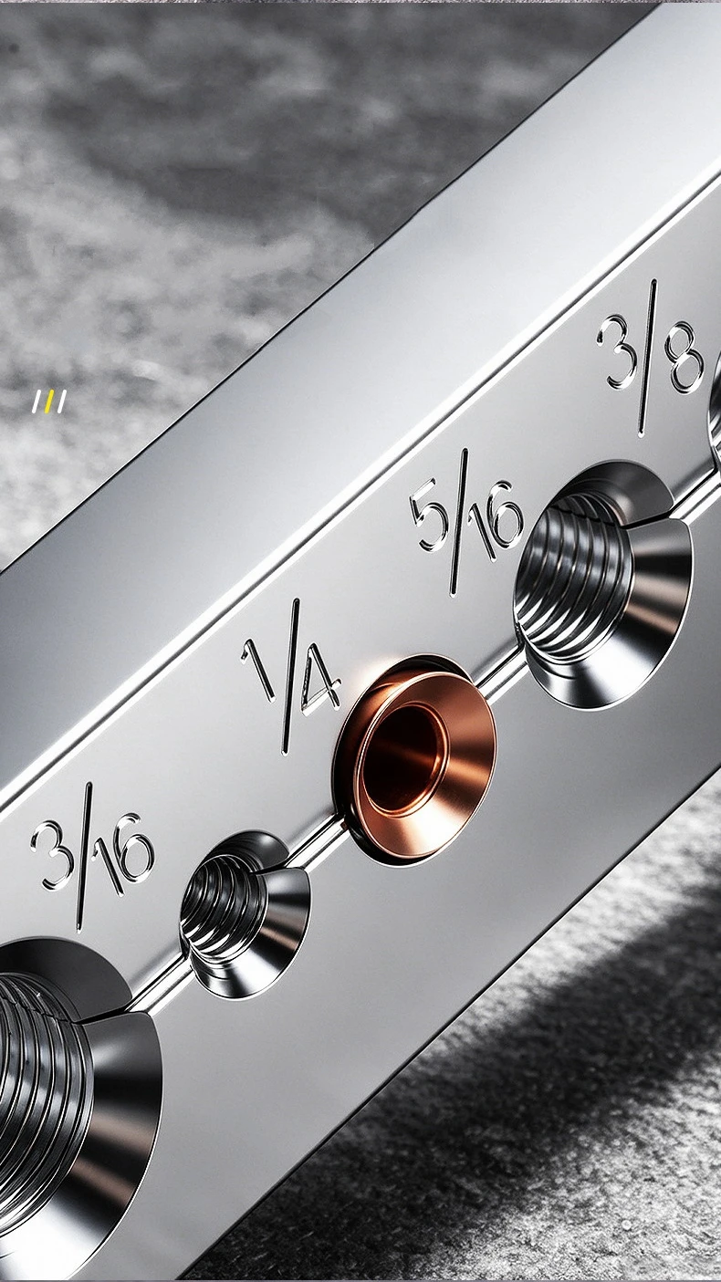 Metrisches 6-15mm, 3/16-5/8 Zoll (Imperial) Rohraufweitungswerkzeug-Set mit Kupfer-, Kunststoff- und Aluminiumrohrschneider und Expander mit Vorrichtung – Detail 5