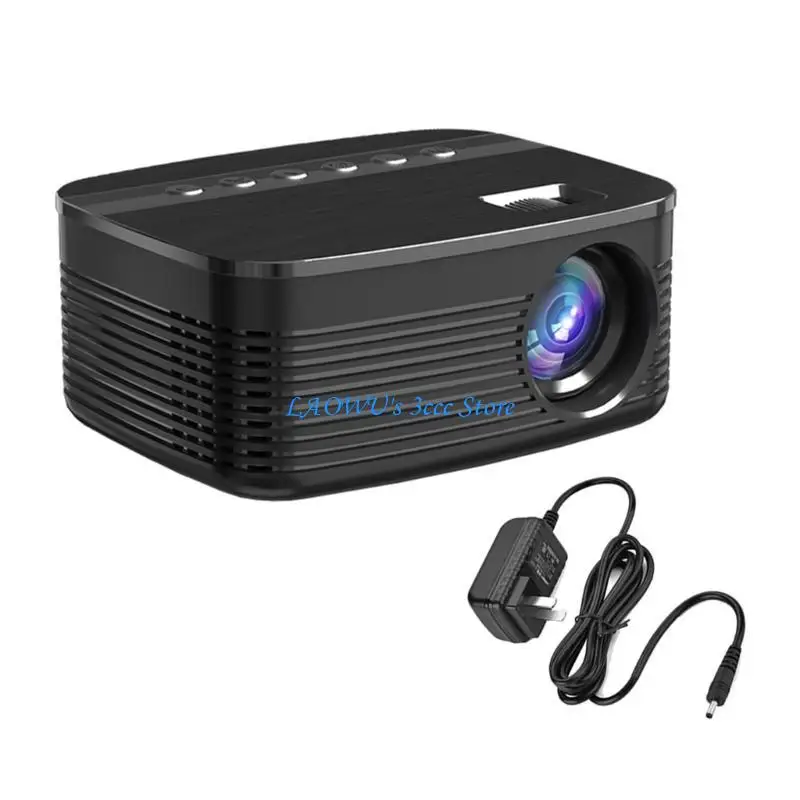 

Y8AD New T11 Small Projector Highly Definition 1080P Support For USB And Headphnes Outdoor Movie Home Theaters Projection