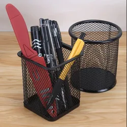 Pen Holder Office Desk Metal Mesh Pen Stand Pencil Stationery Organizer Stand Storage Pencil Cup Desk Supplies Pencil Holder