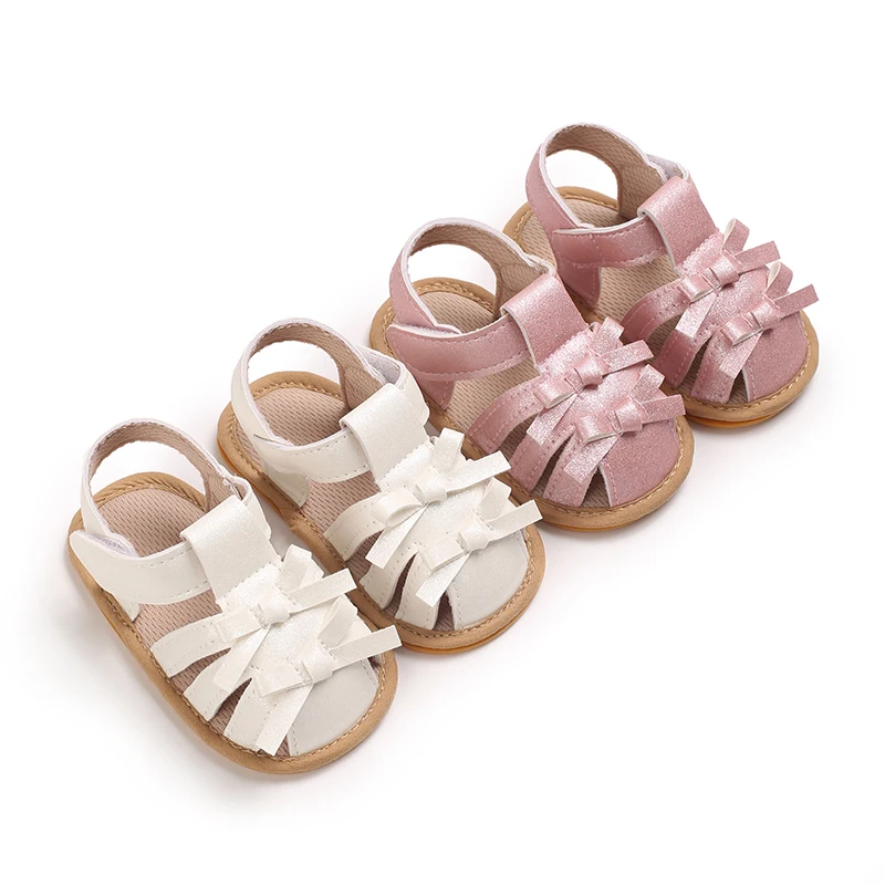 Nieuwe Mode Casual Lente/Zomer 0-1 Jaar Oude Baby Wandelschoenen Vrouwelijke Baby Strik Avondjurk Wandelschoenen