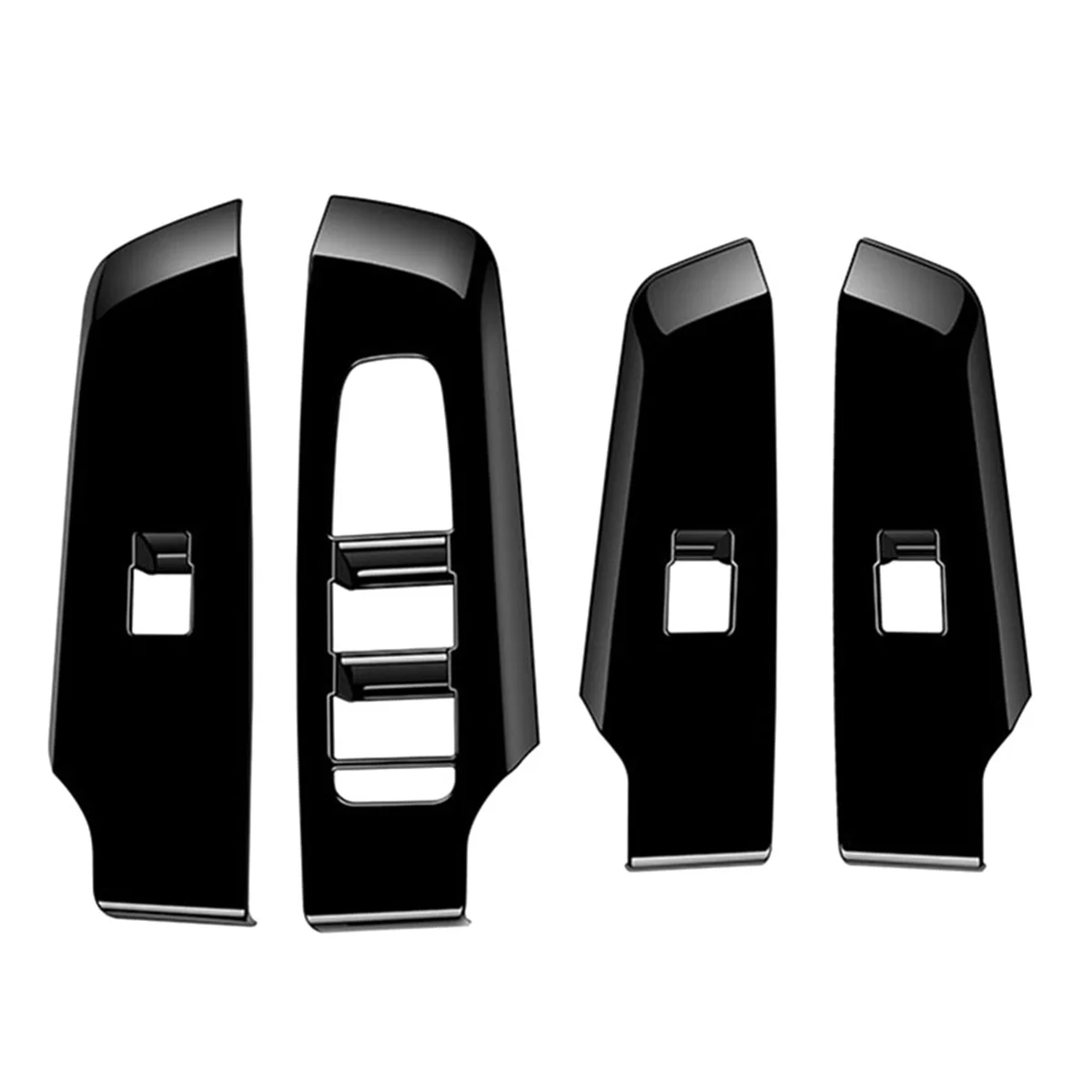 

4Pcs Car Door Window Lift Button Panel Cover Interior Door Panels Trim for Mitsubishi Outlander 2022+ LHD,A