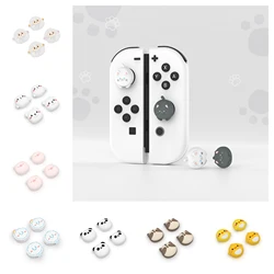 PlayVital Cute Joystick Caps Analog Cover Caps Thumb Grips for Nintendo Switch/Switch Lite/Switch OLED Joycon - Animal Series