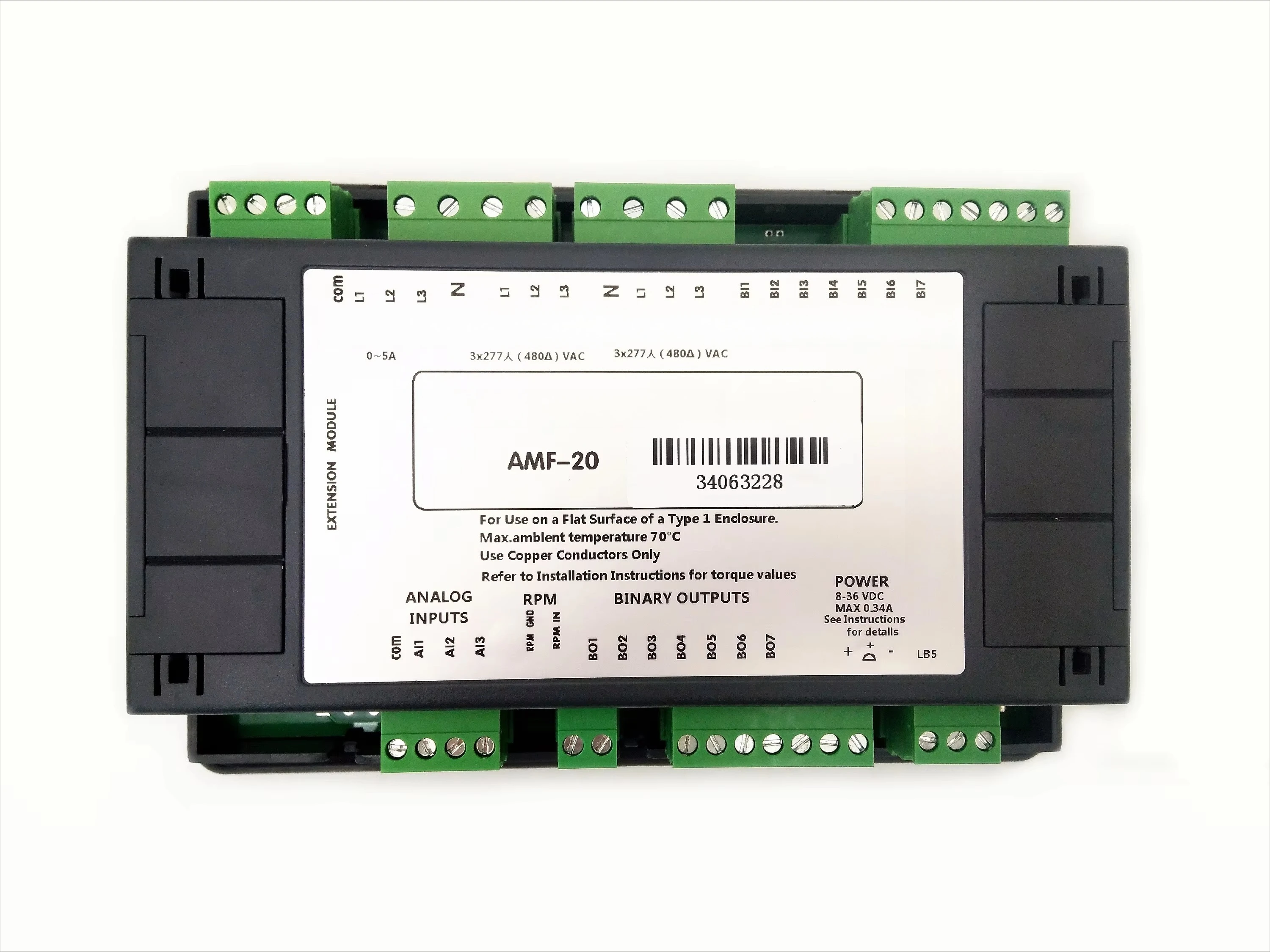 AMF20 Automatic Start Controller for Generator Parts Plastic Control Module