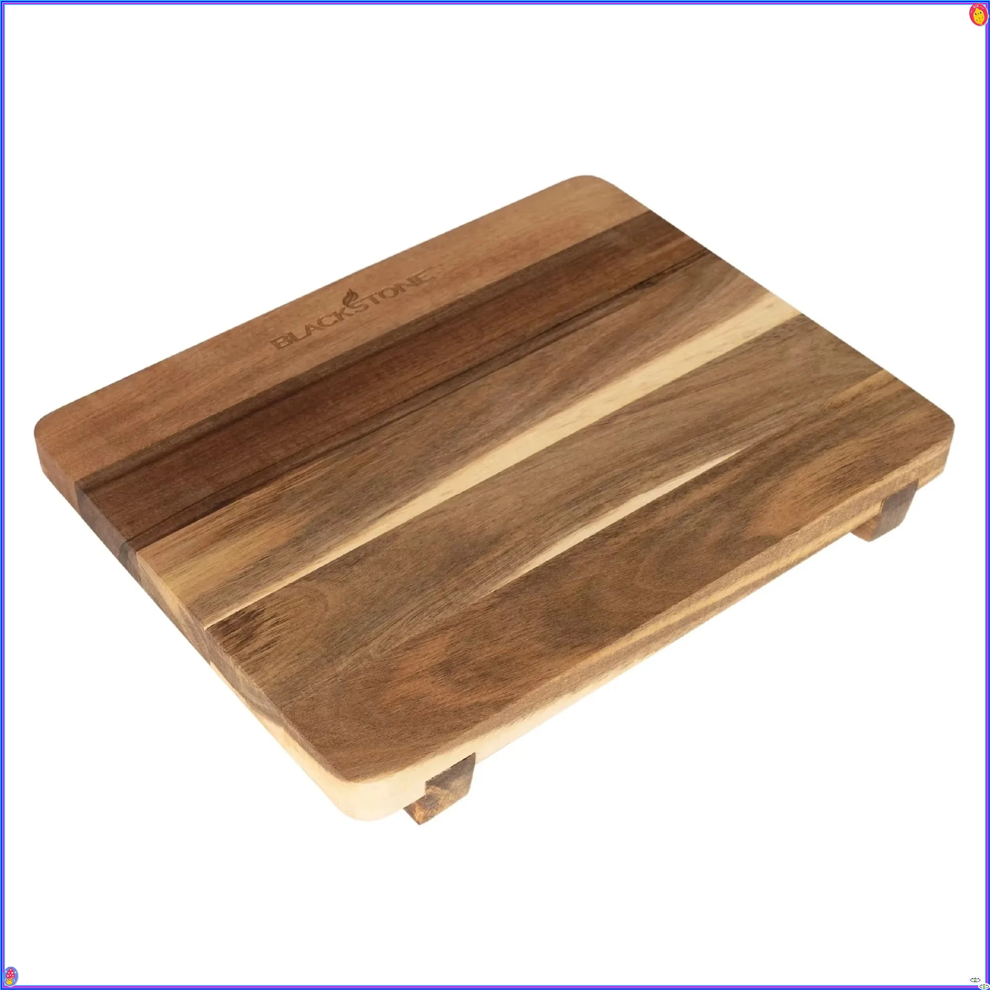 

Двусторонняя разделочная доска из дерева акации — верхняя часть сковороды с подножками для сервировки ножек — термостойкий разделочный блок для кухни