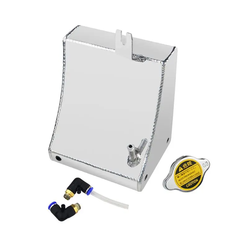 A13Z-Aluminum 1.5L Coolant Overflow Tank For Nissan 240SX 240SX S13 SR20DET KA24DE KA24E KA24 Auxiliary Cooling Kettle
