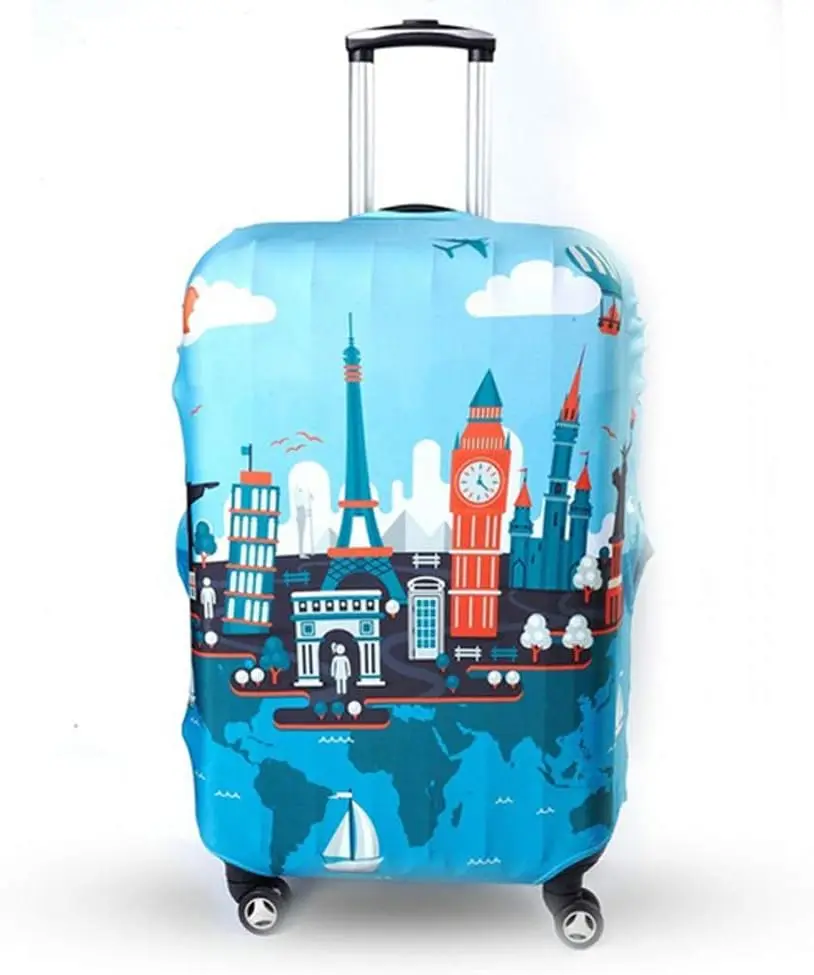 

Geometric world Elastic Travel Luggage Cover Travel Suitcase Protective Cover for Trunk Case Apply to Suitcase Cover