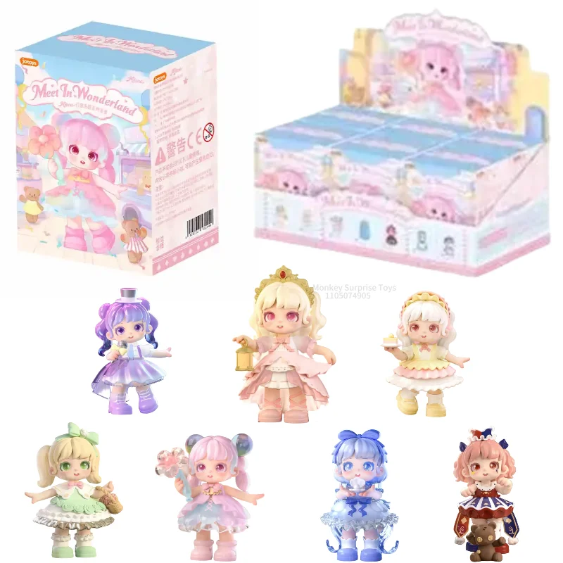 

Genuine Miana Meet In Wonderland Series Blind Box Kawaii Figure Desktop Decoration Collection Surprise Mystery Dolls Girls Gift