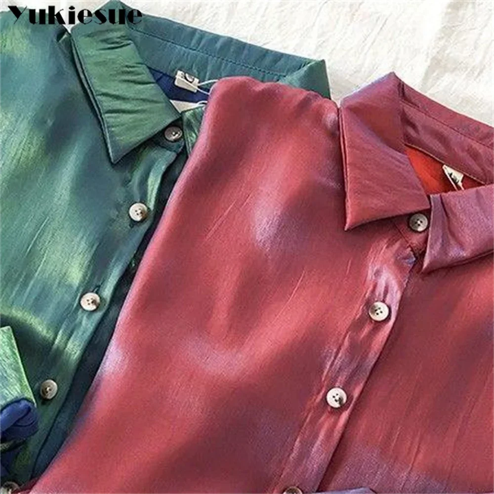 blusas mujer de moda 2022 summer luxurious chiffon Top women shirts Women\'s shirt Blouses tops Long sleeve Chic woman blouse