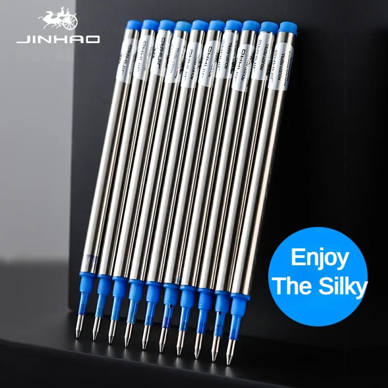 

JINHAO 11cm 0.5/0.7mm Blue/Black Metal Refills Roller Ballpoint Pen Business Ball Pen Refills Office School Supply Stationery