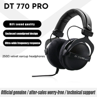 DT770 PRO 80/250 Ohm Over-Ear Studio Headphones,wired for professional recording/monitoring/studio/gaming