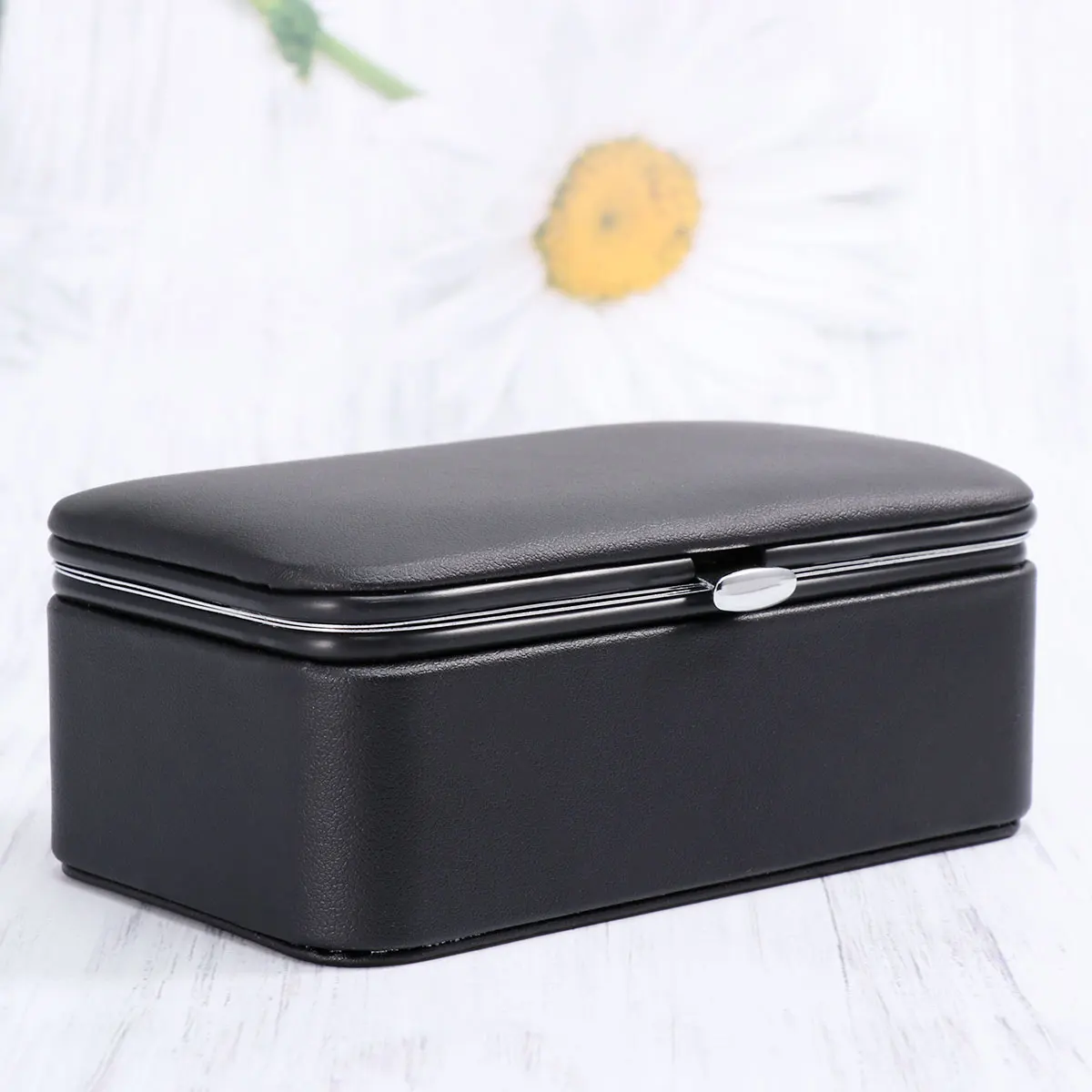 

Portable Jewelry Box for Women Girls Compact Travel Storage Case Multi-Cell Design Earring Bracelet Necklace Organizer Gift