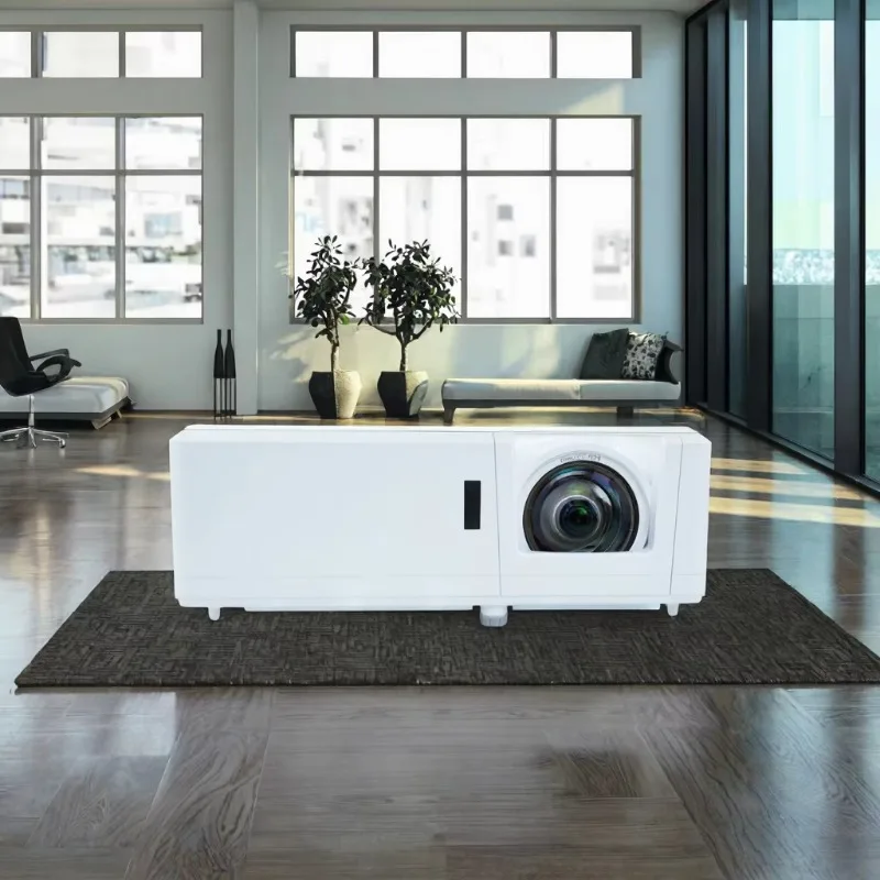1080P DLP 4K Supported 3D Ready Short-Throw Adjustable Holder Laser Projector 4200 Lumens 3000:1 Contrast Portable