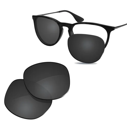 Lentes de repuesto polarizadas de nuevo rendimiento Glintbay para gafas de sol Ray-Ban Erika RB4171 de 54 mm, varios colores