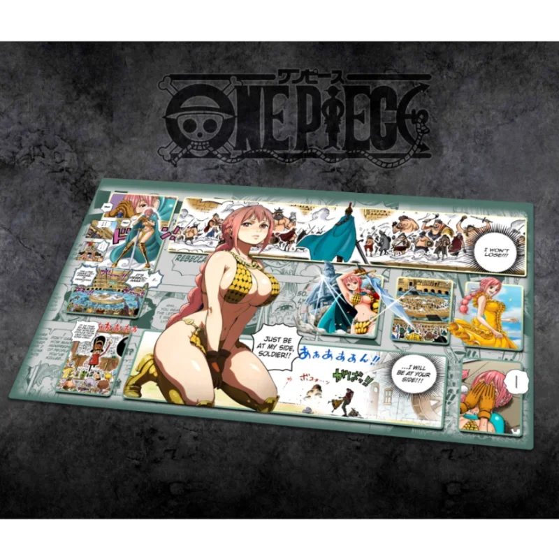 OPCG One Piece Dedicated GAME Card Playmat Battle Against Rebecca Roronoa Zoro Trafalgar Law Seria komiksów Zabawki Prezenty 60 * 35 cm