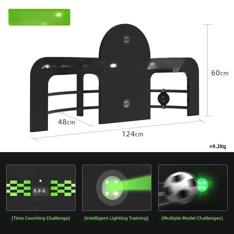 for Football Game Emulator Ball Pass Trainer Reaction Light Ball Shot and Return Training Device for Soccer Skills