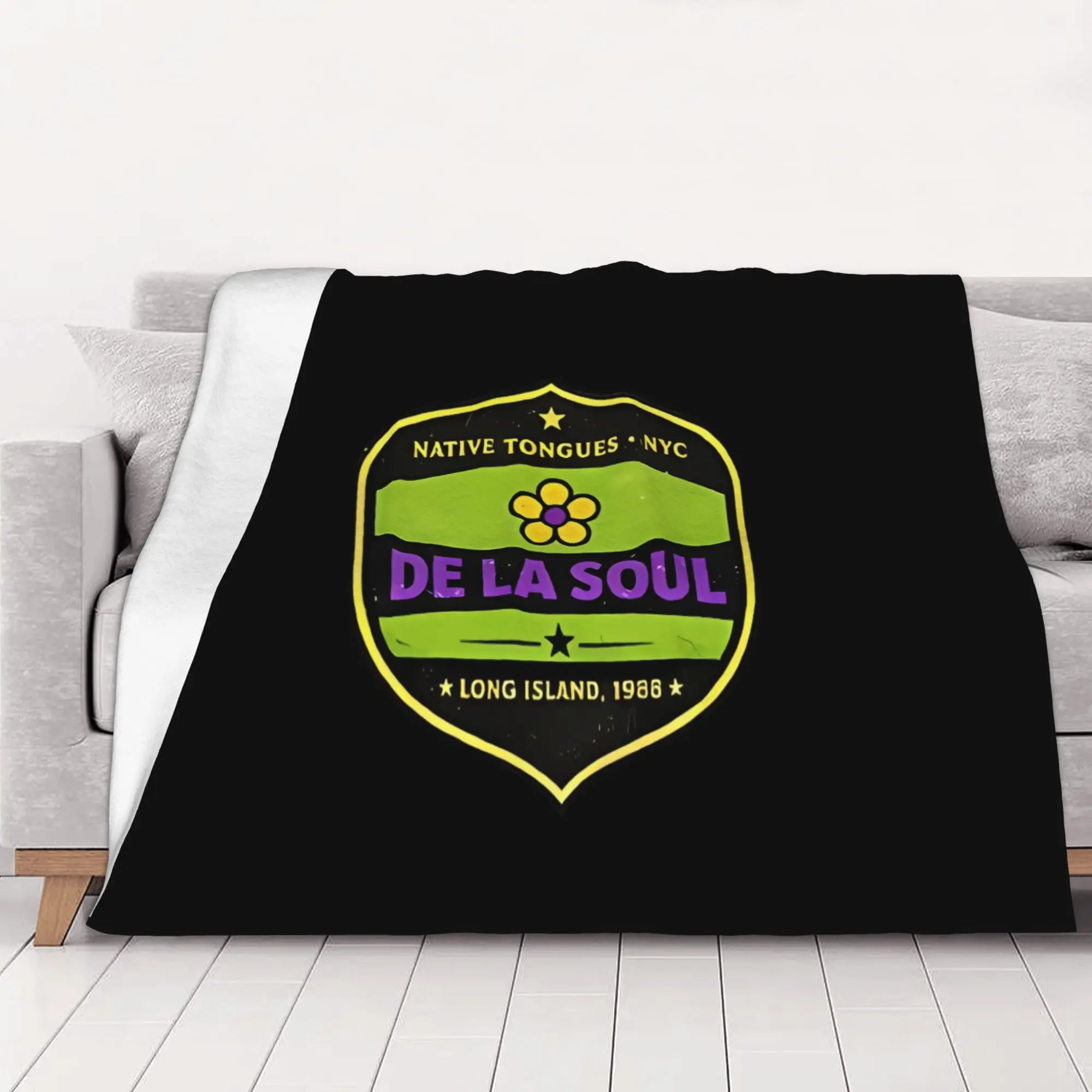 1PC home Cute Room Decor Classic Blanket Throw Blanket De La Soul Novelty Warm Blanket All Season