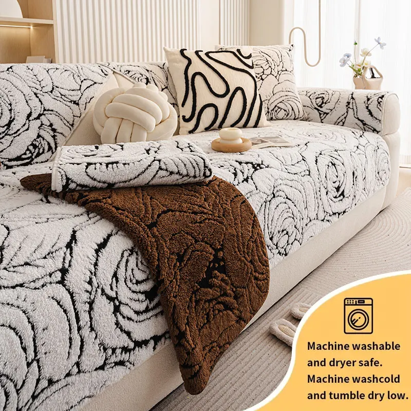 

1 шт.-подушка для дивана, новая розовая подушка для дивана shu mianrong, легкая роскошная противоскользящая ткань для дивана в цветочном стиле