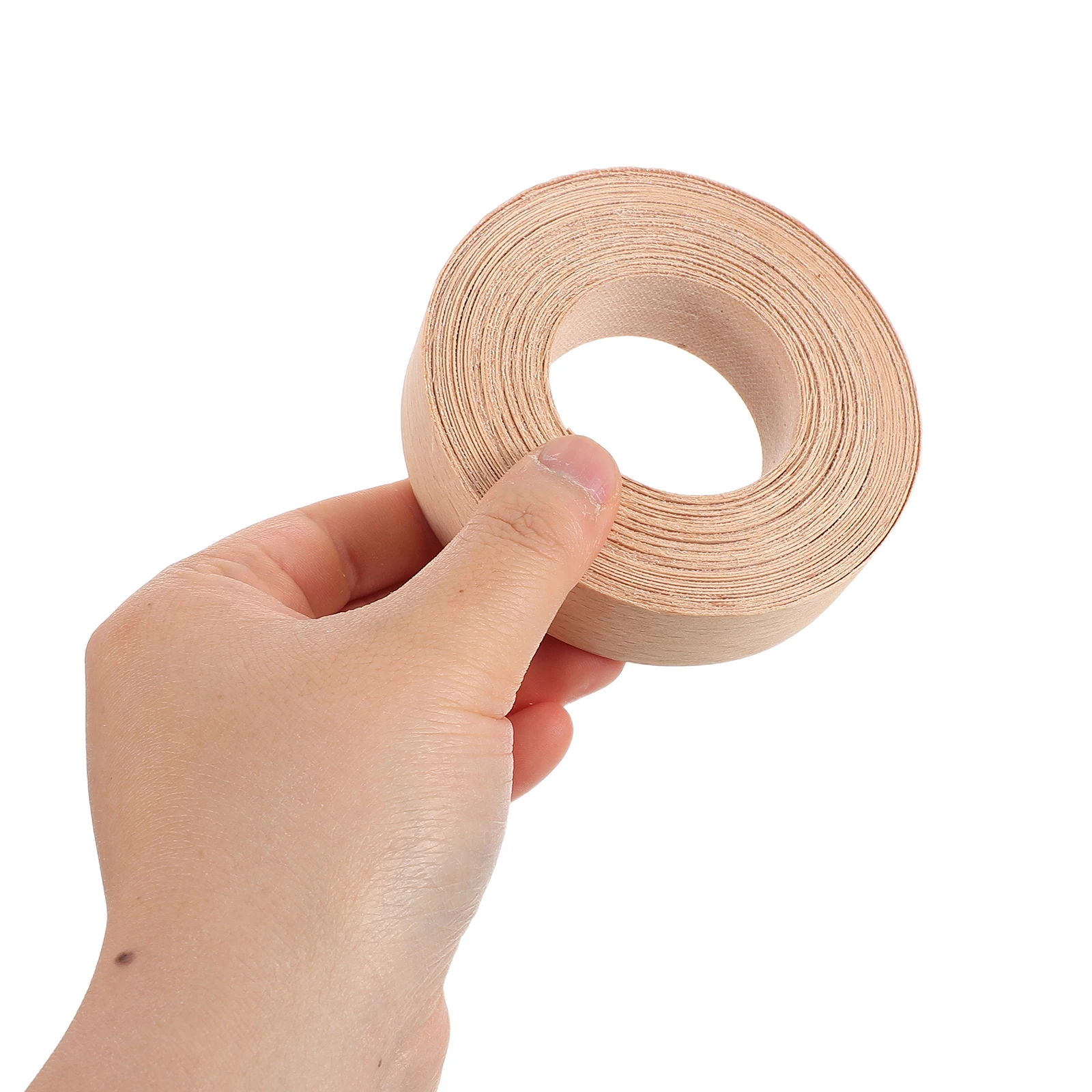 

Wood Edge Banding Strip Thickened Flexible Roll for Wardrobe Doors Cabinet Edges DIY Home Renovation Wood Trim Edging Tape
