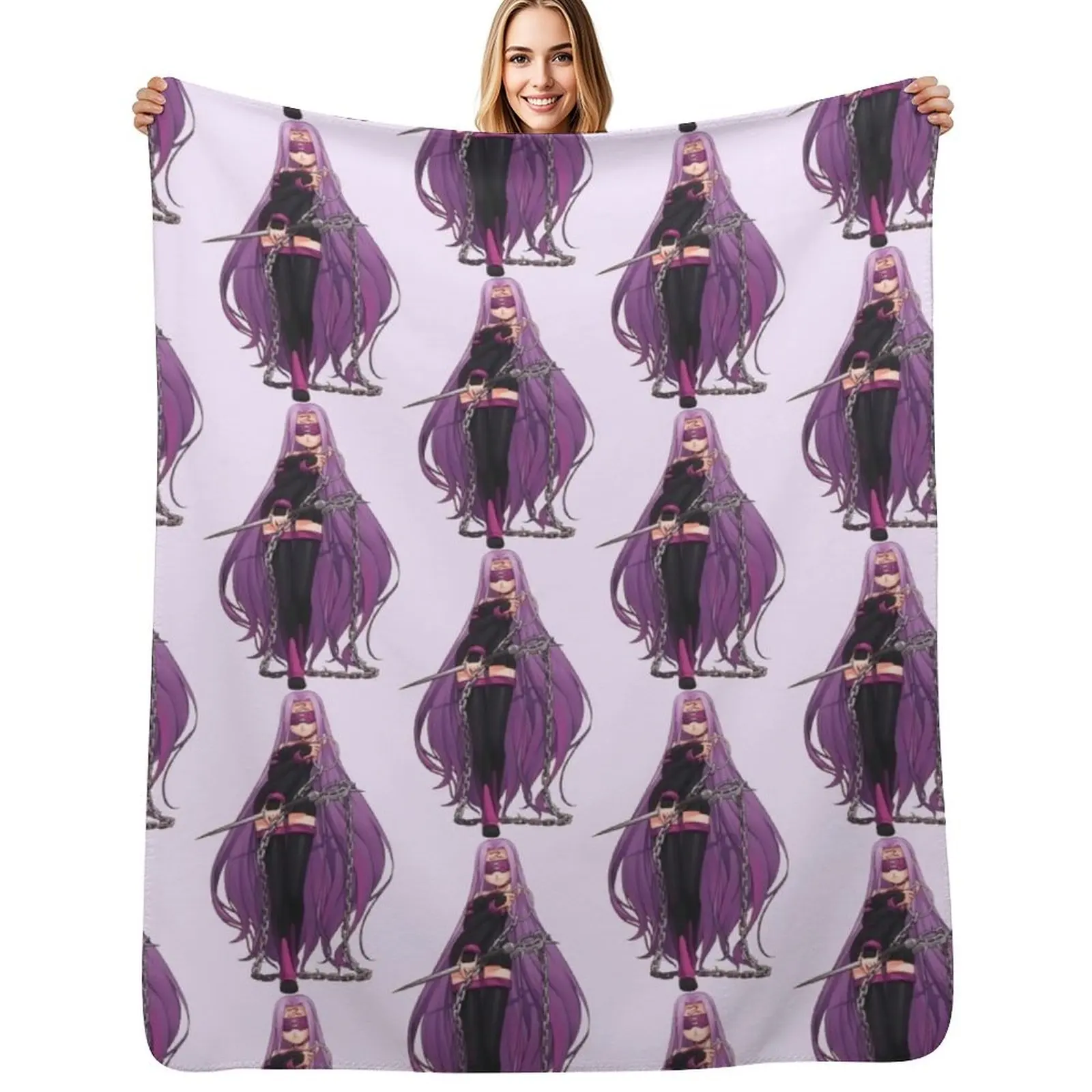

Medusa Rider Fate Stay Night Throw Blanket Soft Solid Color Blanket for Couch Bed