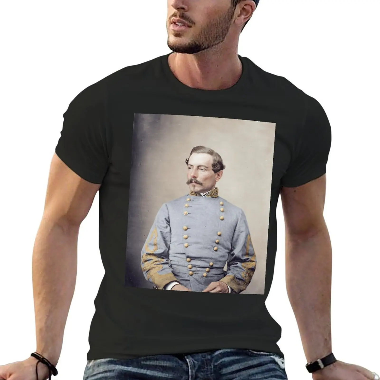 Confederate General PGT Beauregard T-Shirt rapper graphic tees heavyweights funnys slim fit t shirts for men