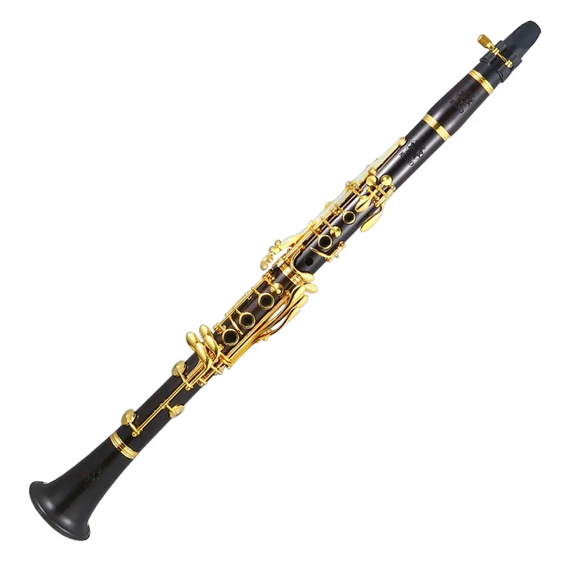 

KUNO KCL-908 Bb Clarinet 18 Keys Ebony Tube Body Gold Plating Keys