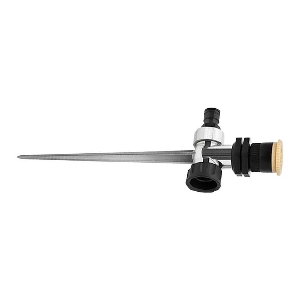 Lawn Sprinkler Units with Alloy Ground Spikes for Use in Front Yards Backyards and Side Garden Zones with Standard Hose Fittings