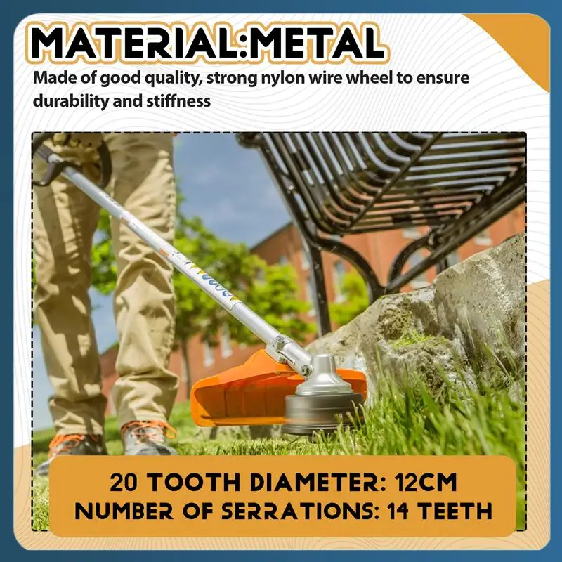 

AB02 9Inch Chain Saw Tooth Mower Blade Teeth Chainsaw Brush Cutter Grass Heavy Duty For Gas Electric Trimmer Garden