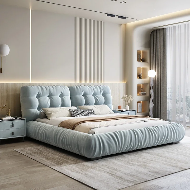 

Скандинавская высококачественная оригинальная простая современная кровать, уникальная экономичная эстетичная рама, роскошная деревянная мебель для спальни Cama De Casal